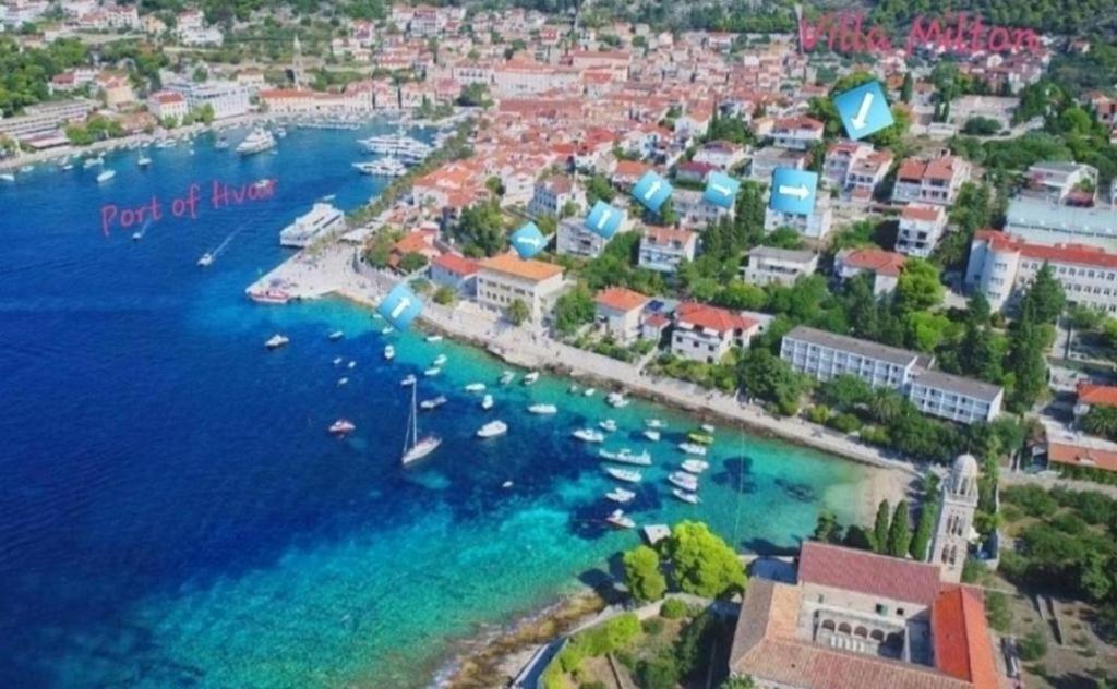 Villa Milton Luxe Hvar Hvar Town Exteriör bild